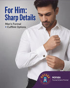 🔥 MENS FORMAL SHIRT WITH CUFFLINK 🔥
