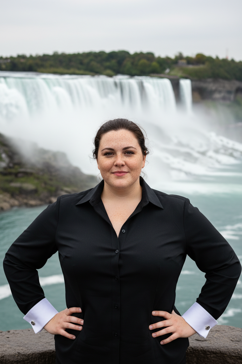 WOMENS FULL SLEEVE SHIRT WITH CUFFLINK