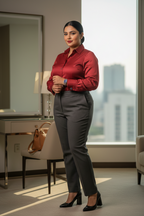 🔥 WOMENS FULL SLEEVE SHIRT WITH CUFFLINK 🔥