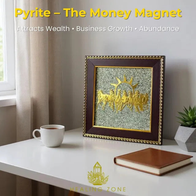 🔥 HEALING ZONE 7 Horses on Raw Pyrite Frame 🔥