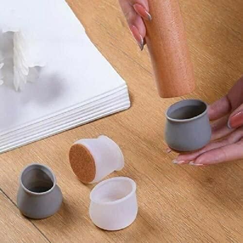 🔥 Rubber Chair Leg Caps Furniture Protector Assorted Colors (Pack of 4) 🔥