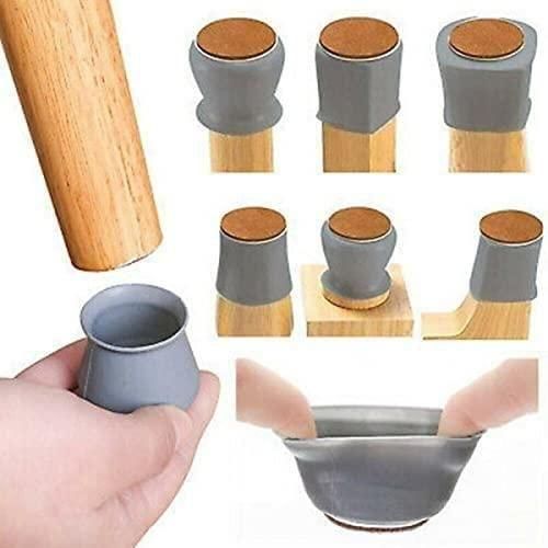 🔥 Rubber Chair Leg Caps Furniture Protector Assorted Colors (Pack of 4) 🔥